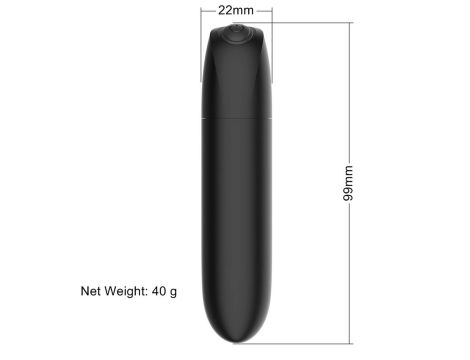 Stymulator-Rechargeable Powerful Bullet Vibrator USB 20 Functions - Matt Black - 7