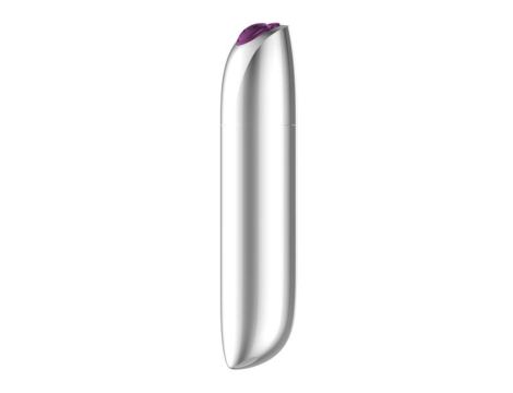 Stymulator-Rechargeable Powerful Bullet Vibrator USB 20 Functions - Silver - 2