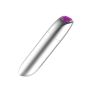 Stymulator-Rechargeable Powerful Bullet Vibrator USB 20 Functions - Silver - 2