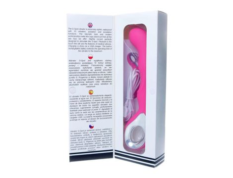 Vibrator G-spot 10 functions USB Pink - 13