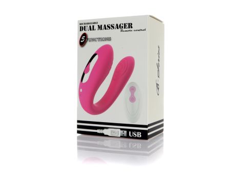 Stymulator - Massager Dual Vibrator USB 5 Functions / Remote Control - 10