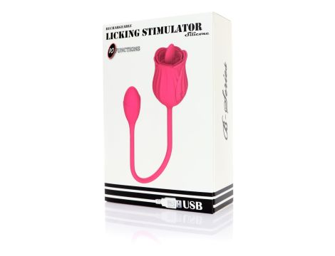 Stymulator - Licking massager with vibrating Egg USB 10 Functions - 7