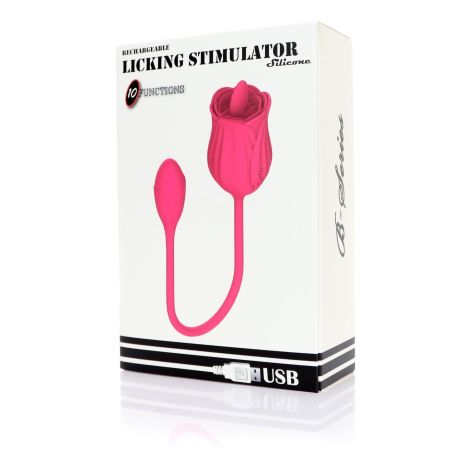 Stymulator - Licking massager with vibrating Egg USB 10 Functions - 7