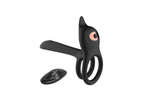 Stymulator - Double vibrating ring - USB 10 Functions / Remote Control