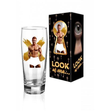 LOOK AT ME - Szklanka do piwa 500 ml - Mężczyźni - 3