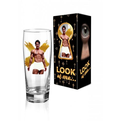 LOOK AT ME - Szklanka do piwa 500 ml - Mężczyźni - 6