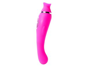 Vibrator-HELEN Pink - 12 vibration functions / 8 stimulation functions USB - image 2