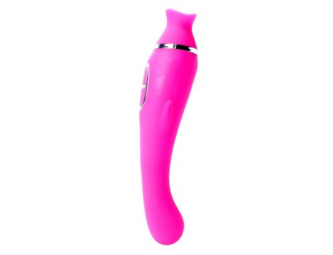 Vibrator-HELEN Pink - 12 vibration functions / 8 stimulation functions USB - 2