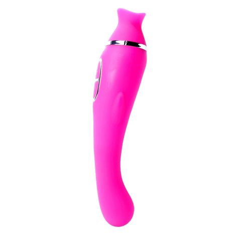 Vibrator-HELEN Pink - 12 vibration functions / 8 stimulation functions USB - 2