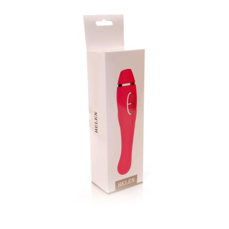 Vibrator-HELEN Pink - 12 vibration functions / 8 stimulation functions USB - 8