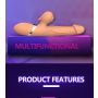 Wibrator-Basia Thtusting Vibrator 2 in 1 Tongue Vibrators USB - 4