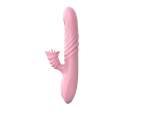 Wibrator-Angelia, USB 3 functions of thrusting / 20 vibrations Flesh - image 2