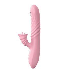 Wibrator-Angelia, USB 3 functions of thrusting / 20 vibrations Flesh - image 2