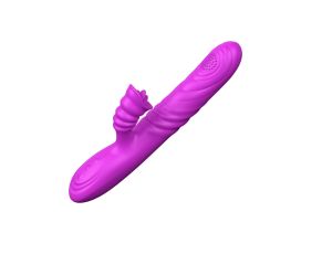 Wibrator-Angelia, USB 3 functions of thrusting / 20 vibrations Purple - image 2