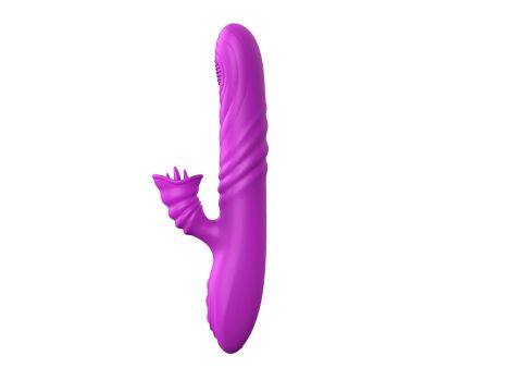 Wibrator-Angelia, USB 3 functions of thrusting / 20 vibrations Purple - 3