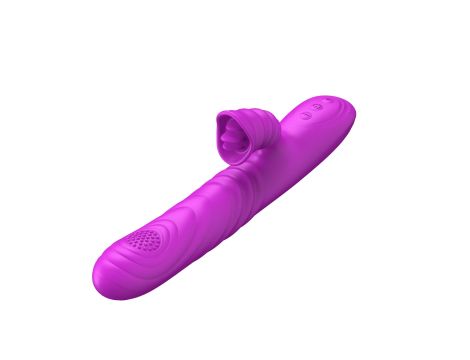 Wibrator-Angelia, USB 3 functions of thrusting / 20 vibrations Purple - 4