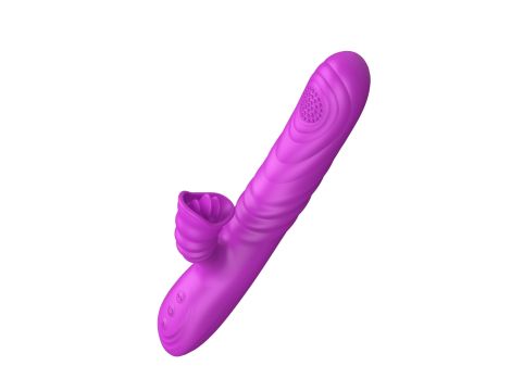 Wibrator-Angelia, USB 3 functions of thrusting / 20 vibrations Purple - 7