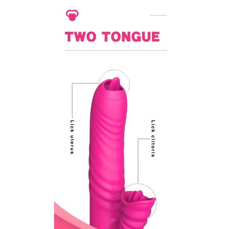 Wibrator-Angelia USB 3 functions of thrusting / 20 vibrations Pink - 10