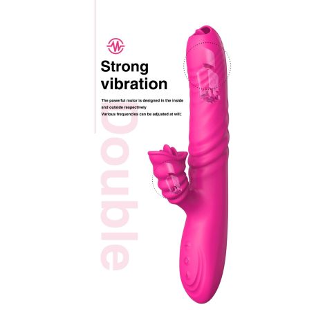 Wibrator-Angelia USB 3 functions of thrusting / 20 vibrations Pink - 11