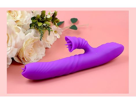 Wibrator-Angelia USB 3 functions of thrusting / 20 vibrations Purple - 4