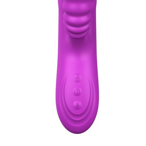 Wibrator-Angelia USB 3 functions of thrusting / 20 vibrations Purple - 3