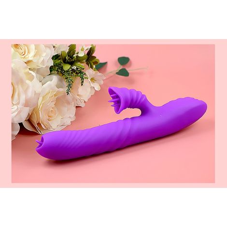 Wibrator-Angelia USB 3 functions of thrusting / 20 vibrations Purple - 4