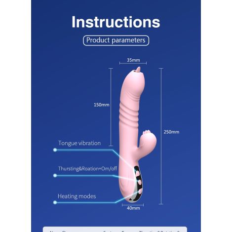 Wibrator-Fairy USB 3 functions of thrusting / 20 vibrations - 7