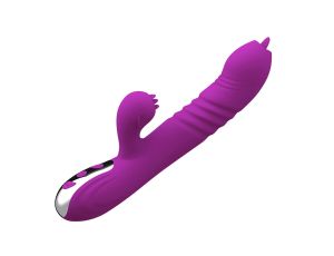 Wibrator-Fairy USB 3 functions of thrusting / 20 vibrations -Purple - image 2