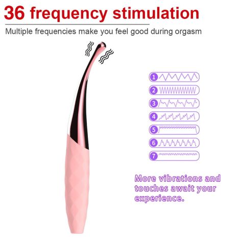 Stymulator-Nana Orgasmic Vibrator -Pink - 4