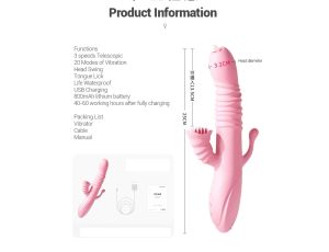 Wibrator-Ada USB -Pink - image 2