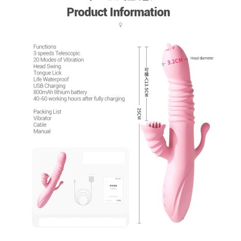 Wibrator-Ada USB -Pink - 2