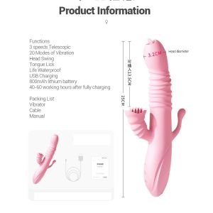 Wibrator-Ada USB -Pink - image 2