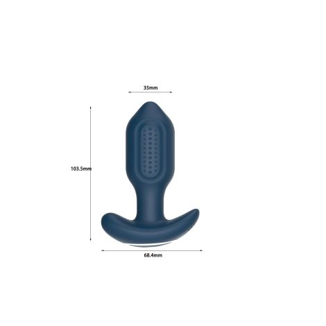 Victoria - Vibrating Anal Plug,  remote control - 4