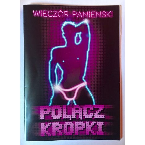 Gry-Książeczka Połącz Kropki na Wieczór Panieński