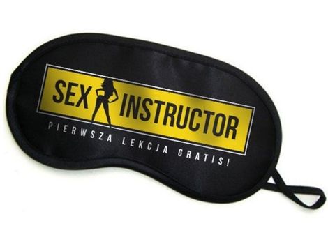 Maska- Opaska na oczy ""SEX INSTRUCTOR'