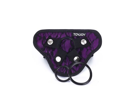 Strap-On Lace Harness Purple - 3