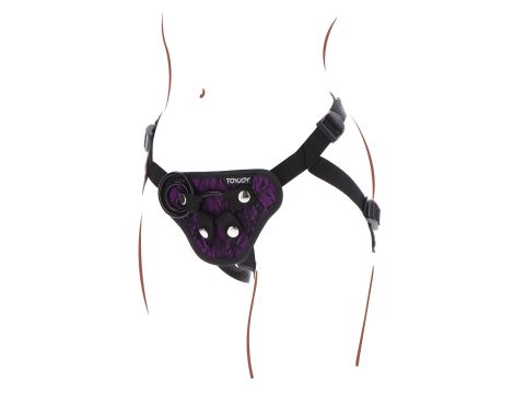 Strap-On Lace Harness Purple - 5