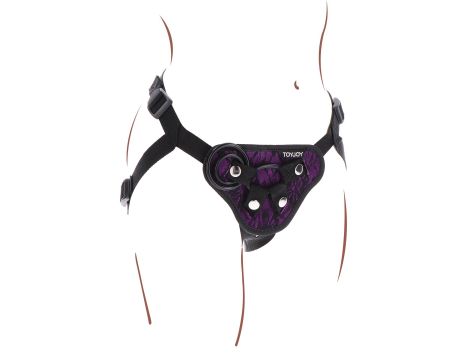 Strap-On Lace Harness Purple - 8