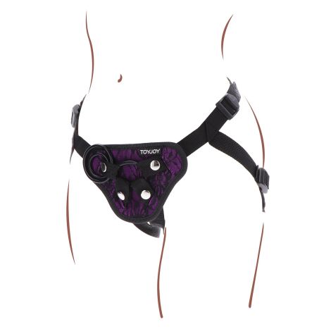 Strap-On Lace Harness Purple - 5