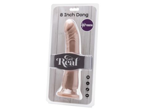 Dong 8 inch Vibrating Light skin tone - 2