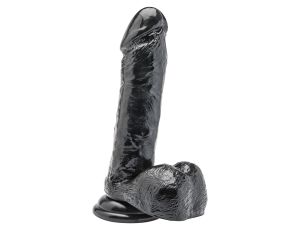 Dildo 7 inch with Balls Black