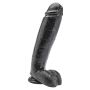 Dildo 10 inch with Balls Black - 2