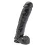 Dildo 11 inch with Balls Black - 2