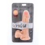 Dual Density Dildo 8inch Balls Light skin tone - 3