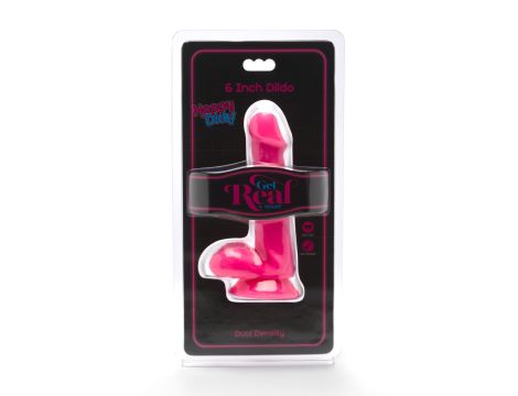 Happy Dicks Dildo 6 inch Balls Pink - 2