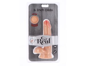 Dual Density Dildo 6 in. Balls Light skin tone - image 2