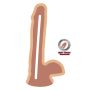 Dual Density Dildo 6 in. Balls Light skin tone - 4