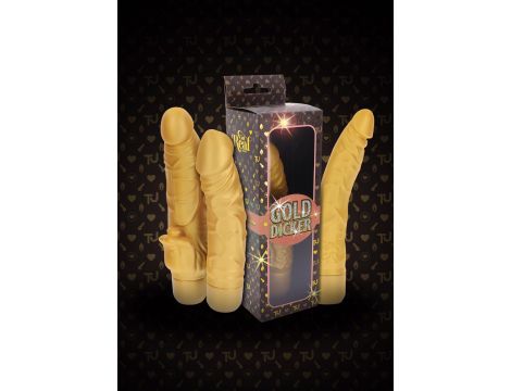 Gold Dicker Original Vibrator Gold - 9