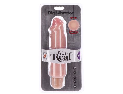 Dual Density Big Vibrator 9in. Light skin tone - 2