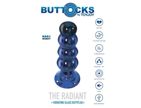 The Radiant Glass Buttplug Blue - 8